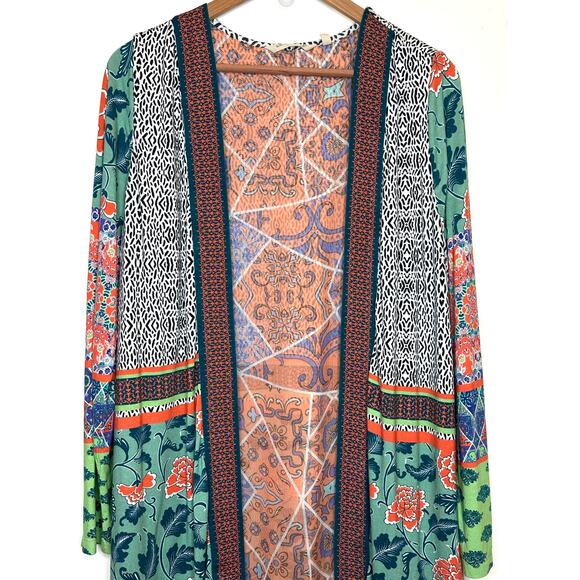 Soft surroundings Daydream topper boho cardigan in waterfall size Small - Picture 2 of 7
